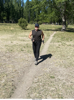 4 a0y. Argentina Eclipse Day - Adam running at the site