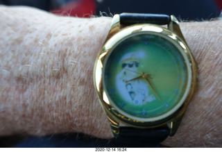 59 a0y. Argentina Eclipse Day - my Quadafi eclipse watch from Libya