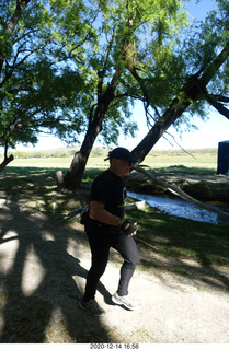 96 a0y. Argentina Eclipse Day - Adam running