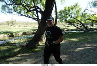 99 a0y. Argentina Eclipse Day - Adam running