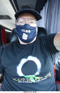 276 a0y. Argentina Eclipse Day - driving to the site - Adam