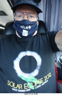 278 a0y. Argentina Eclipse Day - driving to the site - Adam