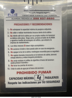 12 a0y. Argentina - Neuquen - precautions