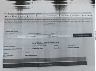 18 a0y. paperwork for flight