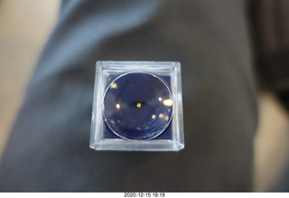 40 a0y. Chris's tiny piece of Apollo 11 heat shield, thirty-one orbits and one eclipse in the moon's shadow