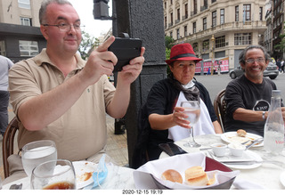 58 a0y. Argentina - Buenos Aires - lunch at Pertulli restaurant - Quentin, Leticia, Chris