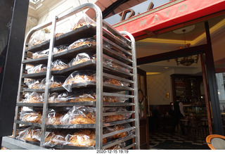 64 a0y. Argentina - Buenos Aires - lunch at Pertulli restaurant - great bread cake snacks