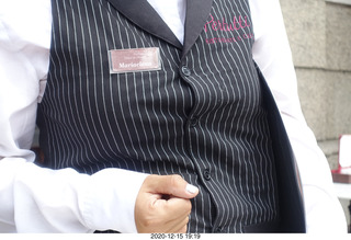 76 a0y. Argentina - Buenos Aires - lunch at Pertulli restaurant - Mariaelena