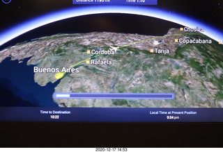 55 a0y. flight EZE-DFW moving map