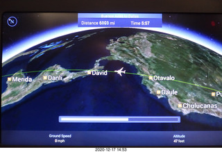 60 a0y. flight EZE-DFW moving map