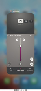 Oticon hearing aids application on iPhone
