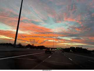partial eclipse sunset