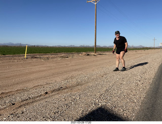 NH2T hike Browns Ranch - Adam running