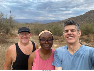 NH2T hike Browns Ranch - Adam running
