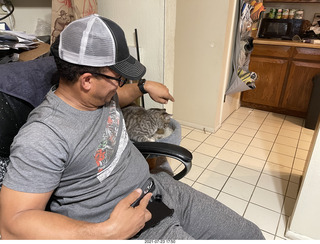 Jerome and cat Potato