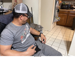 Jerome and cat Potato