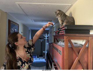 Didem and cat Potato