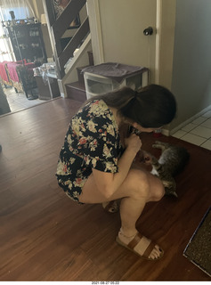 Didem and cat Potato