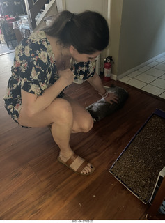 Didem and cat Potato