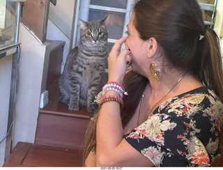 Didem and cat Potato