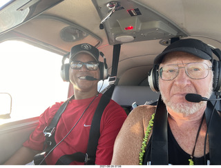 Robert Moses and Adam flying in N8377W