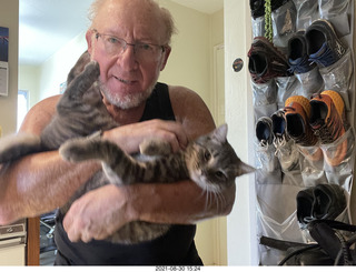 Didem and cat Potato