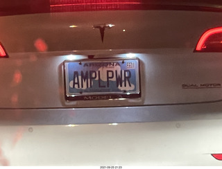 AMPL power license plate (AMPL is a math program, but I don't think that's what he means here)