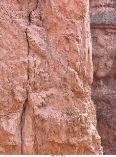 169 a18. Bryce Canyon - Wall Street hike - rock texture