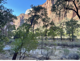 117 a18. Zion National Park - Scout Landing hike - bridge view