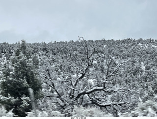 101 a18. drive to Page in the snow