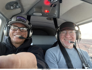 101 a19. Jerome and Adam flying in N8377W