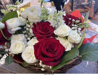 Olga and Anthony gave me a lovely floral bouquet for my birthday