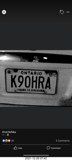 K9OHRA license plate