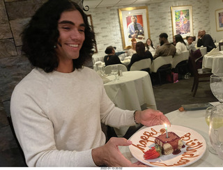 Olga and Anthony holiday/birthday card - 3D cats