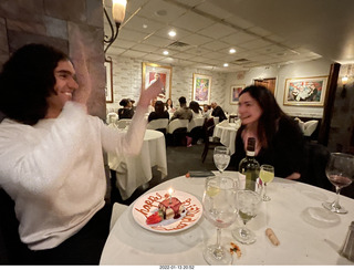 Olga and Anthony holiday/birthday card - 3D cats