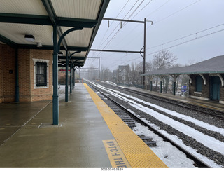 Philadelphia trip - snowy railroad tracks
