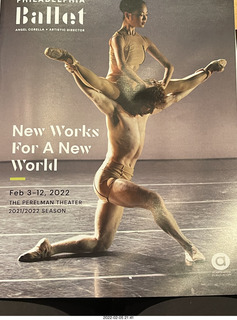 Philadelphia Ballet program