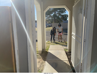 Anthony and kitten Pickle and cat Potato