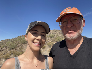 Tricia on Loop 100 hike + Adam