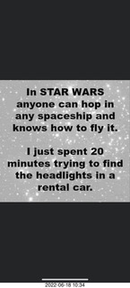 Facebook meme - star wars ship