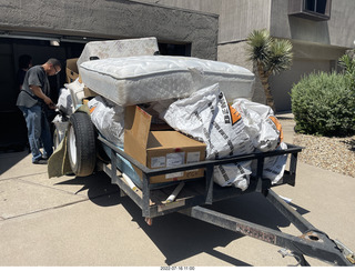 Jerome and the garbage from my upstairs work