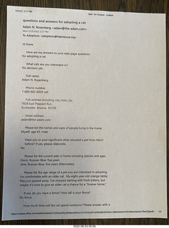 my cat Miss Pris atop my reel tapes