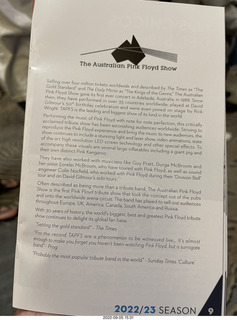 Celebrity Theater - Australian Pink Floyd program