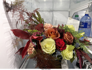 Happy  Birthday to me! Beautiful bouquet from olga and anthony in my 'fridge