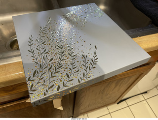 Happy  Birthday to me! Beautiful bouquet from olga and anthony in my 'fridge