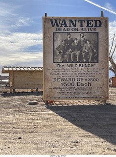 138 a1n. Utah - Hanksville - WANTED DEAD OR ALIVE sign