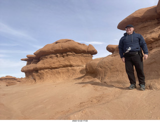 235 a1n. Utah Goblin Valley State Park - valley of goblins + Adam