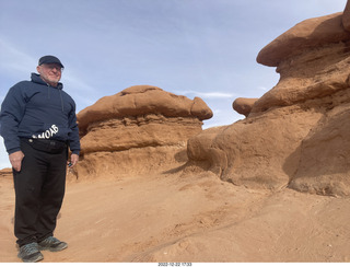 237 a1n. Utah Goblin Valley State Park - valley of goblins + Adam