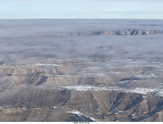 26 a1n. aerial - canyonlands - Green River, Desolation Canyon, Book Cliffs - thin clouds