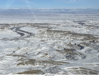 105 a1n. aerial - canyonlands - sand wash to vernal